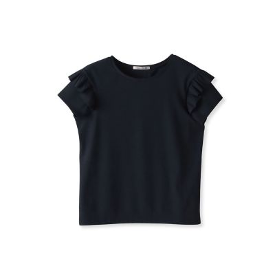 【ＷＥＢ限定】袖フリルカットソー≪洗濯機で洗える≫