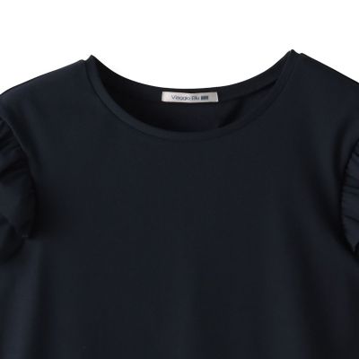【ＷＥＢ限定】袖フリルカットソー≪洗濯機で洗える≫