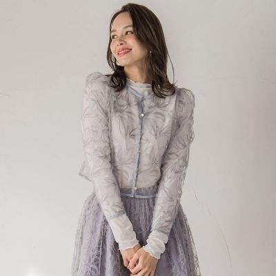 シアーベロアカットソー≪手洗い可能≫ | Viaggio Blu (Women