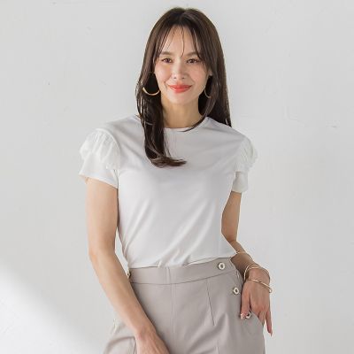 WEB限定】ショルダーフリルカットソー | Viaggio Blu (Women