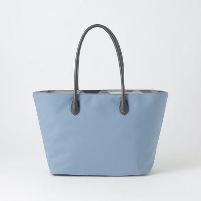 パーシャルクレストブリッジチェックナイロントート | BLUE LABEL