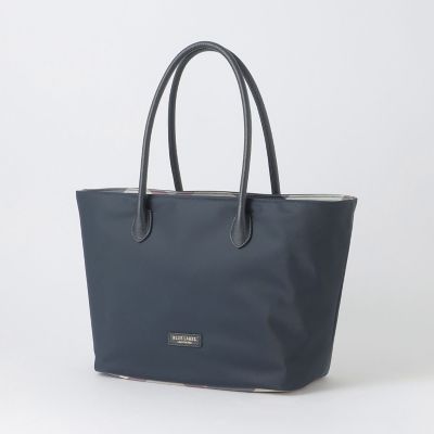 パーシャルクレストブリッジチェックナイロントート | BLUE LABEL