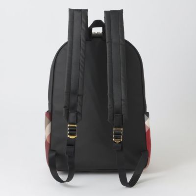 パーシャルクレストブリッジチェックナイロンバックパック | BLUE