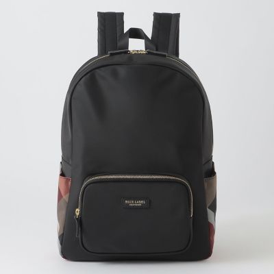 パーシャルクレストブリッジチェックナイロンバックパック | BLUE 