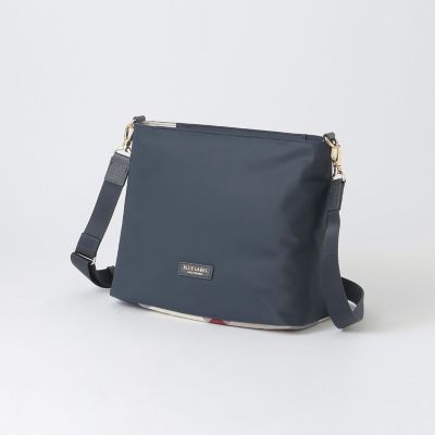 パーシャルクレストブリッジチェックナイロンワンショルダー | BLUE