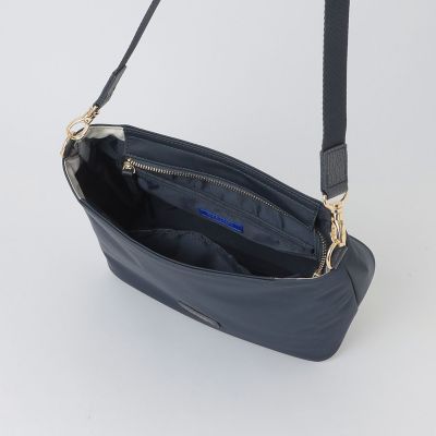 パーシャルクレストブリッジチェックナイロンワンショルダー | BLUE
