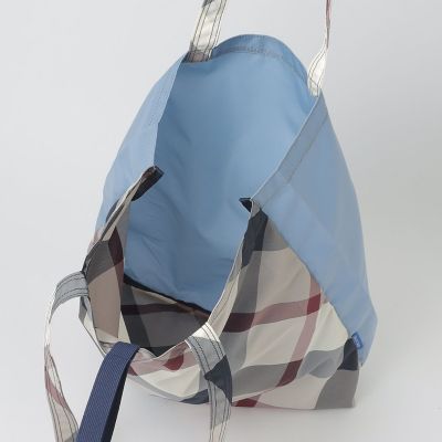 パーシャルクレストブリッジチェックエコバッグ | BLUE LABEL