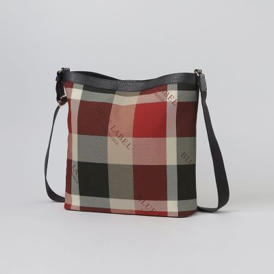 ＜BLUE LABEL CRESTBRIDGE (Women)＞クレストブリッジチェックロゴプリント縦長ショルダー