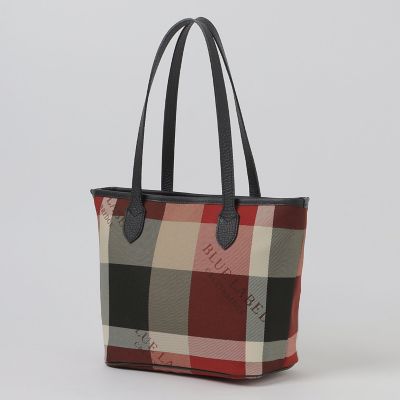 クレストブリッジチェックロゴプリントトート | BLUE LABEL