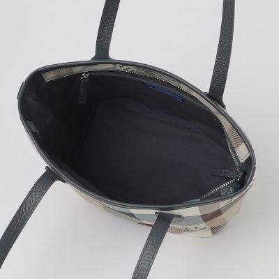 クレストブリッジチェックロゴプリントトート | BLUE LABEL