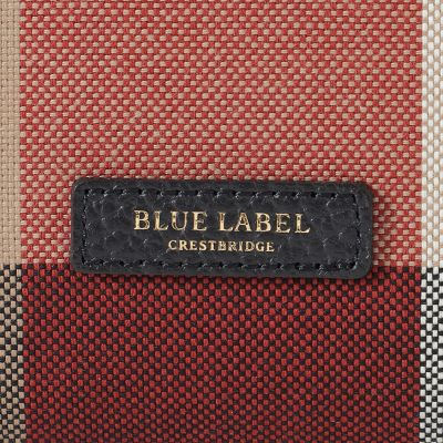 クレストブリッジチェックキャンバススクエアミニトート | BLUE LABEL
