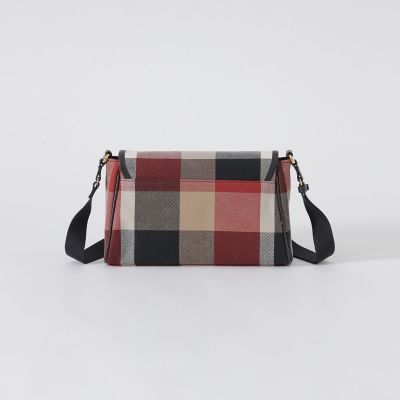 クレストブリッジチェックキャンバスかぶせショルダー | BLUE LABEL