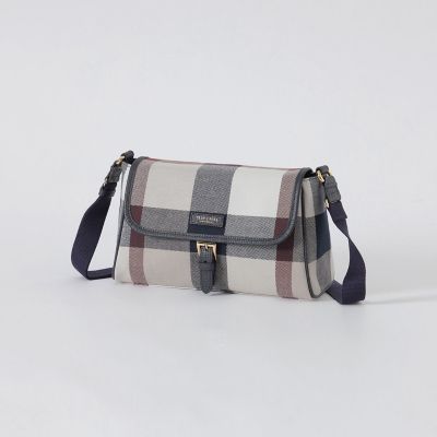 クレストブリッジチェックキャンバスかぶせショルダー | BLUE LABEL