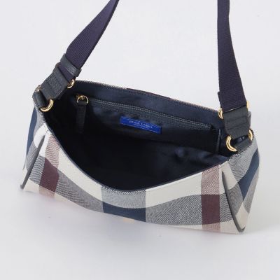 クレストブリッジチェックキャンバスかぶせショルダー | BLUE LABEL