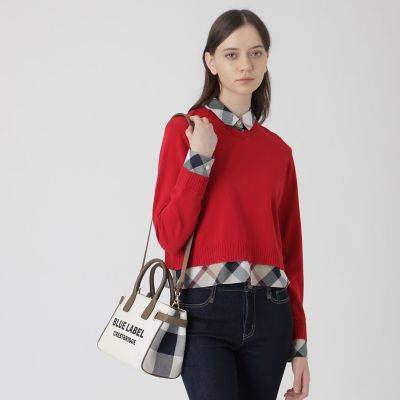 ロゴプリントハトメミドルトート | BLUE LABEL CRESTBRIDGE (Women