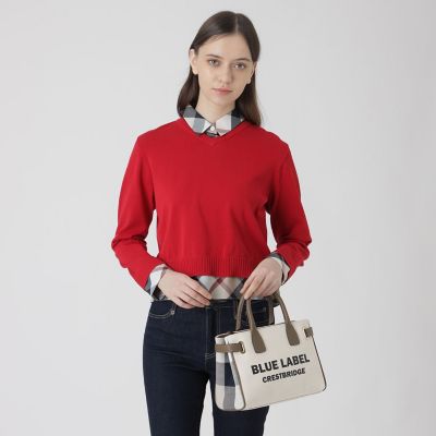 ロゴプリントハトメミドルトート | BLUE LABEL CRESTBRIDGE (Women