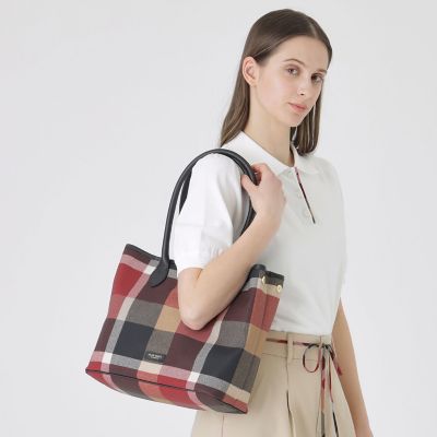 クレストブリッジチェックPVCトート | BLUE LABEL CRESTBRIDGE