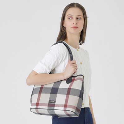 クレストブリッジチェックPVCトート | BLUE LABEL CRESTBRIDGE