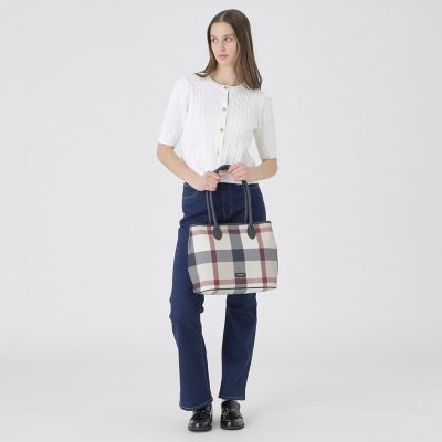 クレストブリッジチェックPVCトート | BLUE LABEL CRESTBRIDGE