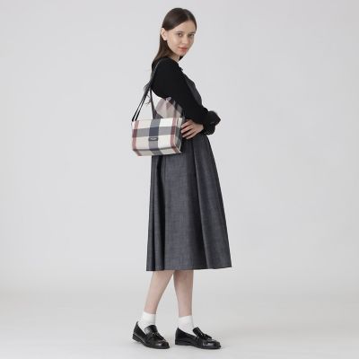 クレストブリッジチェックPVCミニショルダー | BLUE LABEL