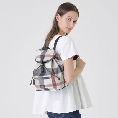 クレストブリッジチェックPVCバックパック | BLUE LABEL