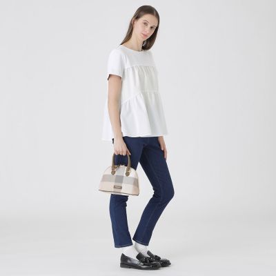 クレストブリッジチェックPVCブガッティバッグ | BLUE LABEL
