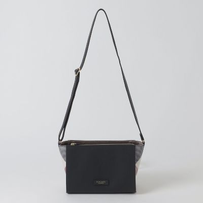 パーシャルクレストブリッジチェックPVCミニショルダー | BLUE