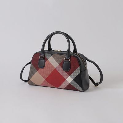 クレストブリッジチェックキャンバスミニボストン | BLUE LABEL