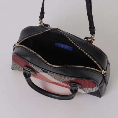 クレストブリッジチェックキャンバスミニボストン | BLUE LABEL
