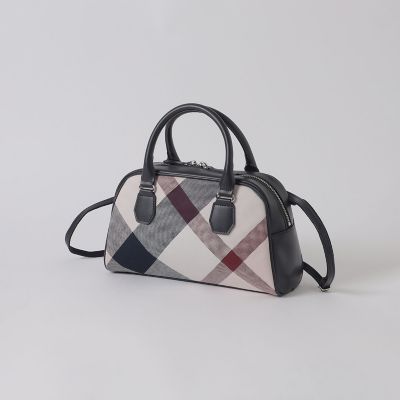 クレストブリッジチェックキャンバスミニボストン | BLUE LABEL