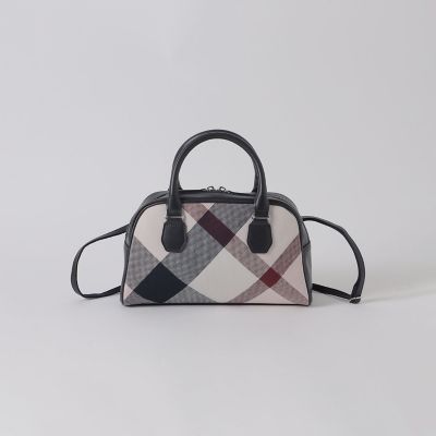 クレストブリッジチェックキャンバスミニボストン | BLUE LABEL