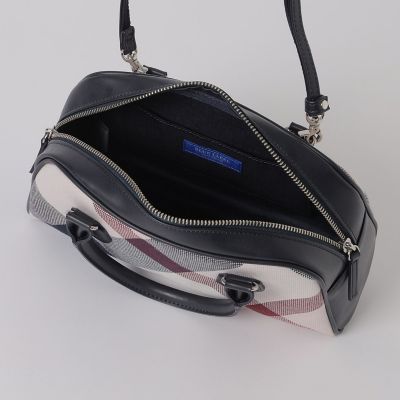 クレストブリッジチェックキャンバスミニボストン | BLUE LABEL