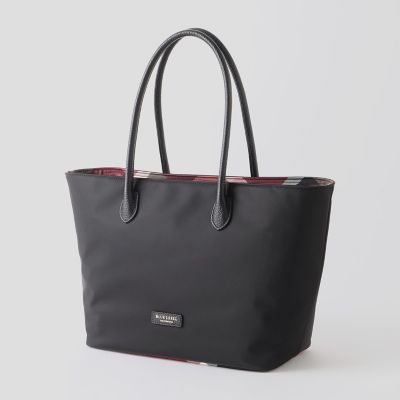 パーシャルクレストブリッジチェックナイロントート | BLUE LABEL