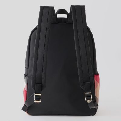 パーシャルクレストブリッジチェックナイロンバックパック | BLUE