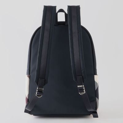 パーシャルクレストブリッジチェックナイロンバックパック | BLUE