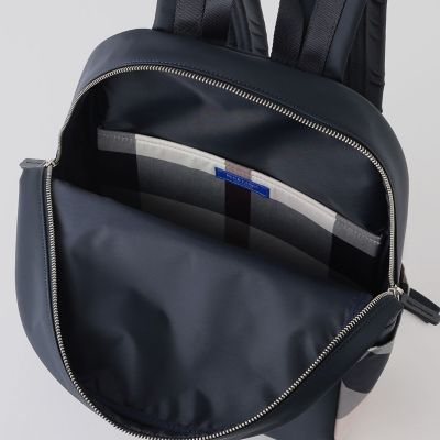 パーシャルクレストブリッジチェックナイロンバックパック | BLUE