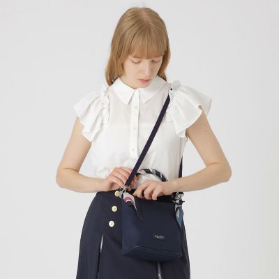 スカーフミニバケットバッグ | BLUE LABEL CRESTBRIDGE (Women)/ブルー