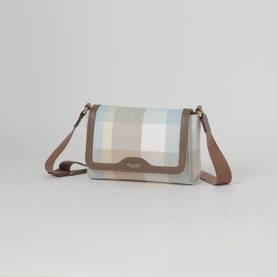 クレストブリッジチェックキャンバスかぶせショルダー | BLUE LABEL