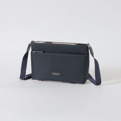 パーシャルクレストブリッジチェックナイロンミニショルダー | BLUE
