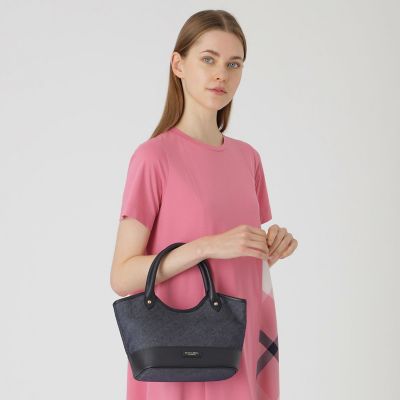 レザー切替ミニトート | BLUE LABEL CRESTBRIDGE (Women)/ブルー