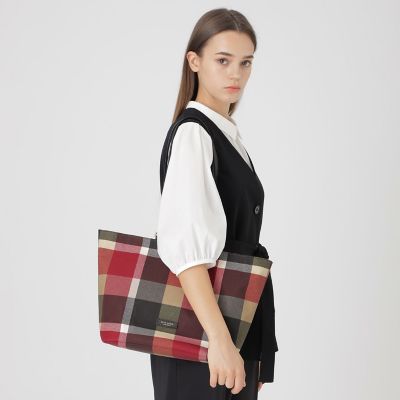 クレストブリッジチェックPVCトート | BLUE LABEL CRESTBRIDGE