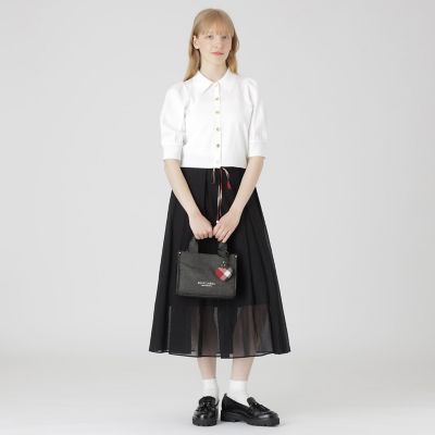 ハートチャーム付きミニトート | BLUE LABEL CRESTBRIDGE (Women