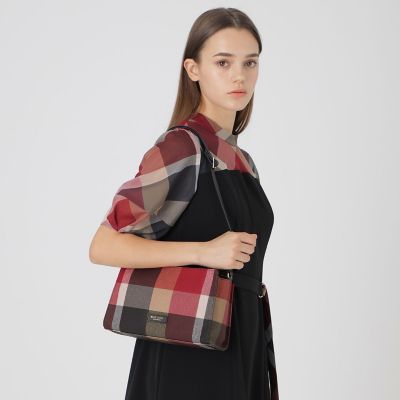 クレストブリッジチェックPVCミニショルダー | BLUE LABEL