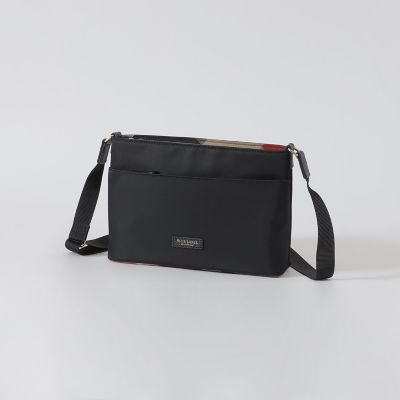 パーシャルクレストブリッジチェックナイロンミニショルダー | BLUE
