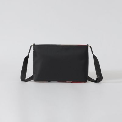 パーシャルクレストブリッジチェックナイロンミニショルダー | BLUE