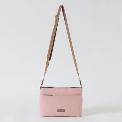 パーシャルクレストブリッジチェックナイロンミニショルダー | BLUE