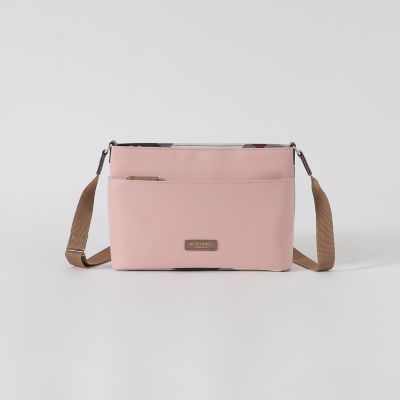 パーシャルクレストブリッジチェックナイロンミニショルダー | BLUE