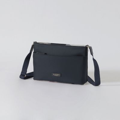 パーシャルクレストブリッジチェックナイロンミニショルダー | BLUE