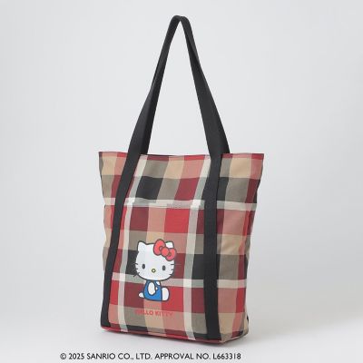 ハローキティコラボ】クレストブリッジチェックビッグトート | BLUE