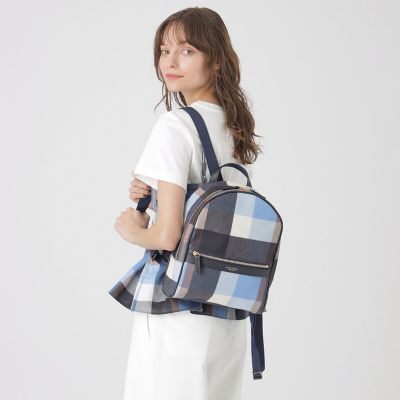 クレストブリッジチェックPVCバックパック | BLUE LABEL